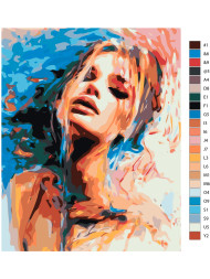 Raqamlar bo&#039;yicha rasm &quot;Abstrakt qiz&quot;