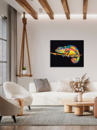 Картина по номерам &amp;quot;Хамелеон на ветке&amp;quot;