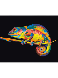 Картина по номерам &amp;quot;Хамелеон на ветке&amp;quot;