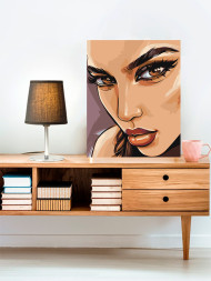 Картина по номерам &amp;quot;Красивая девушка&amp;quot;