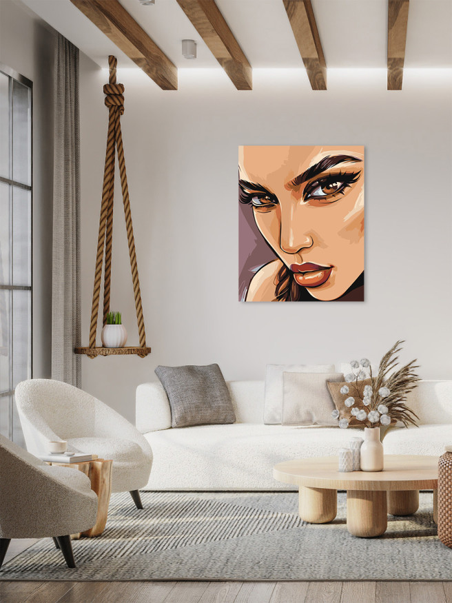 Raqamlar bo&amp;#039;yicha rasm &amp;quot;Go&amp;#039;zal qiz&amp;quot;