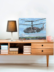 Raqamlar bo&#039;yicha rasm &quot;Harbiy vertolyot&quot;