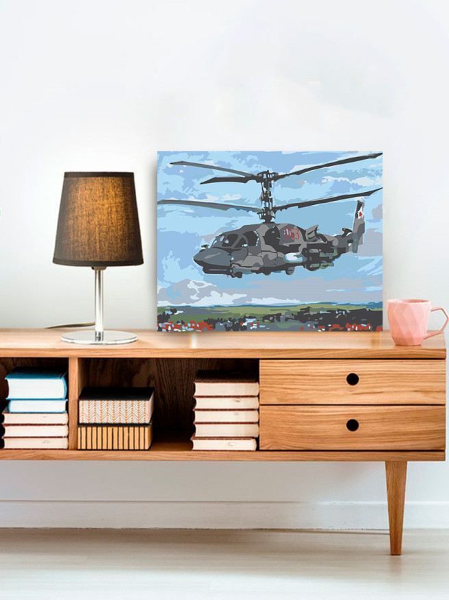 Raqamlar bo&amp;#039;yicha rasm &amp;quot;Harbiy vertolyot&amp;quot;