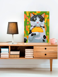 Raqamlar bo&#039;yicha rasm &quot;Tako ushlab olgan pishak&quot;