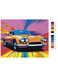 Картина по номерам &amp;quot;Ретро-автомобиль&amp;quot;