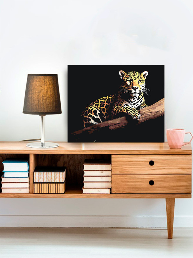 Raqamlar bo&amp;#039;yicha rasm &amp;quot;Shoxdagi leopard&amp;quot;