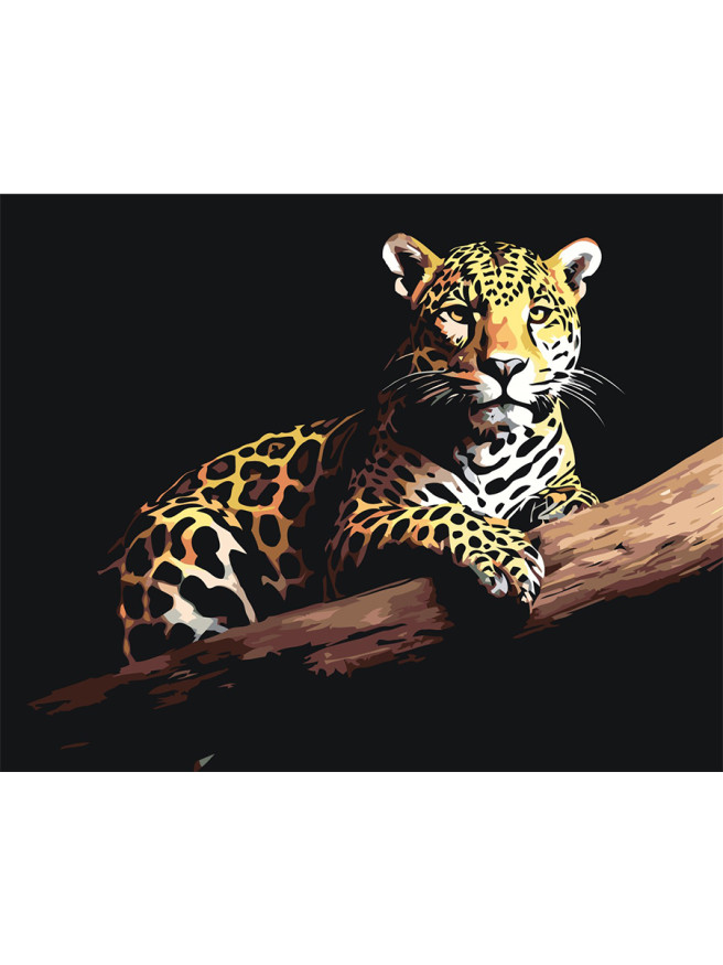 Raqamlar bo&amp;#039;yicha rasm &amp;quot;Shoxdagi leopard&amp;quot;