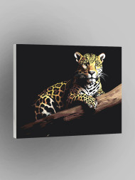 Raqamlar bo&#039;yicha rasm &quot;Shoxdagi leopard&quot;