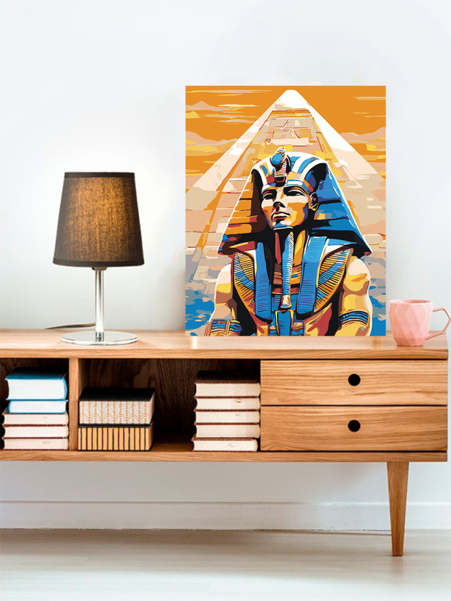 Raqamlar bo&amp;#039;yicha rasm &amp;quot;Fir&amp;#039;avn va piramida&amp;quot;