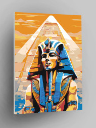 Raqamlar bo&#039;yicha rasm &quot;Fir&#039;avn va piramida&quot;