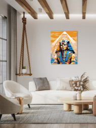 Raqamlar bo&#039;yicha rasm &quot;Fir&#039;avn va piramida&quot;