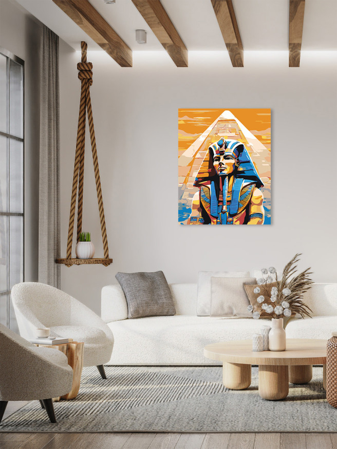 Raqamlar bo&amp;#039;yicha rasm &amp;quot;Fir&amp;#039;avn va piramida&amp;quot;