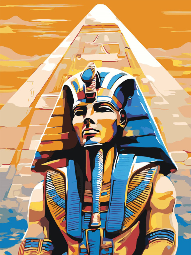 Raqamlar bo&amp;#039;yicha rasm &amp;quot;Fir&amp;#039;avn va piramida&amp;quot;