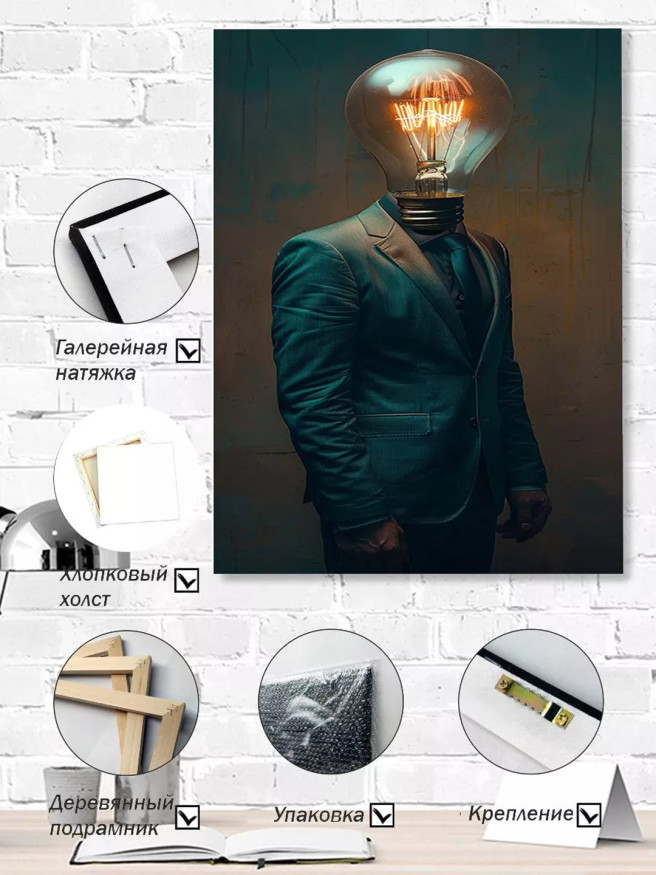 Постер на холсте &amp;quot;Идея в облике&amp;quot;