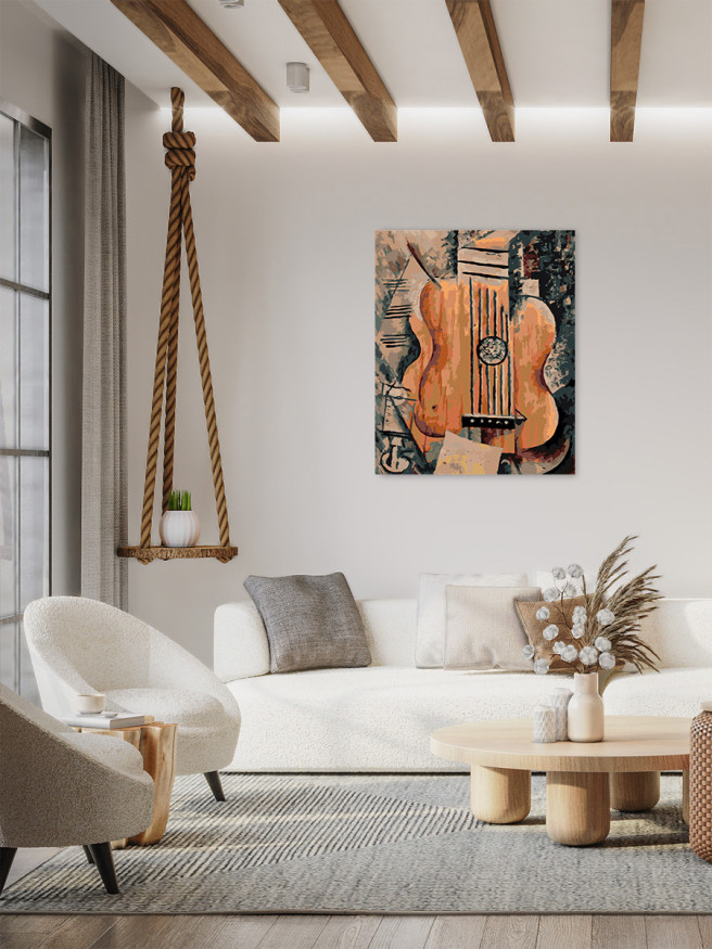 Raqamlar bo&amp;#039;yicha rasm &amp;quot;Pablo Pikasso - Gitara&amp;quot;