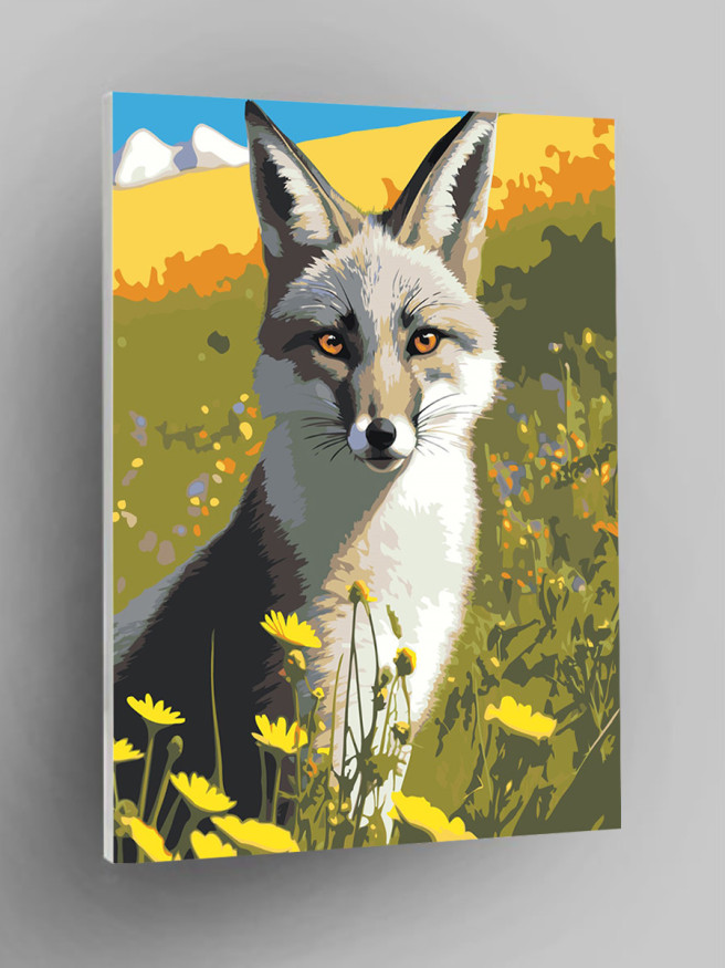 Raqamlar bo&amp;#039;yicha rasm &amp;quot;Tulki dalada&amp;quot;