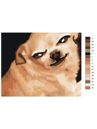 Raqamlar bo&#039;yicha rasm &quot;Qiziqarli it&quot;