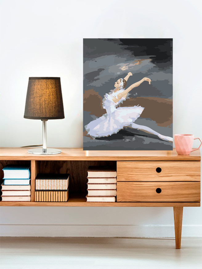 Raqamlar bo&amp;#039;yicha rasm &amp;quot;Balerina ijro etmoqda&amp;quot;