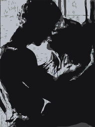 Raqamlar bo'yicha rasm "Sevishgan juftlik"