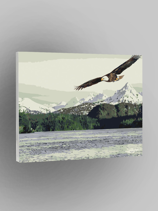 Raqamlar bo&amp;#039;yicha rasm &amp;quot;Tog&amp;#039;larda burgut&amp;quot;