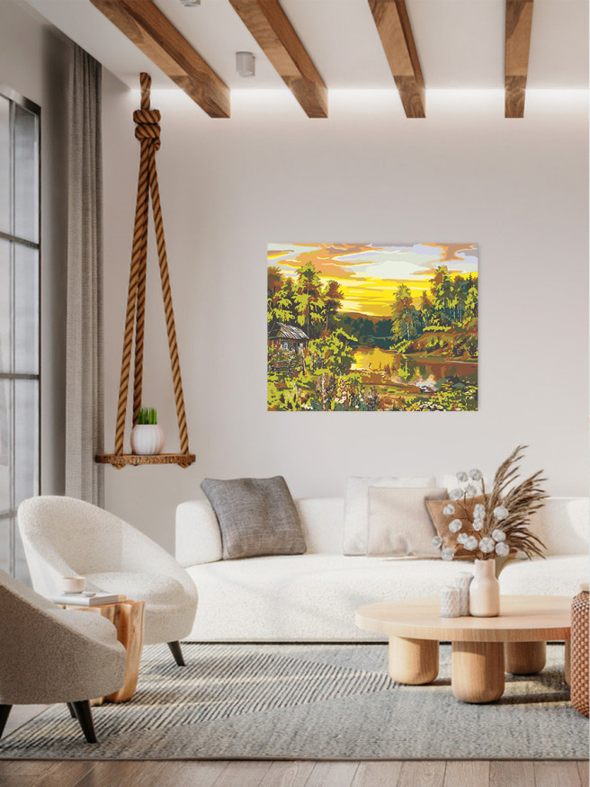 Картина по номерам &amp;quot;Природа в лесу&amp;quot;