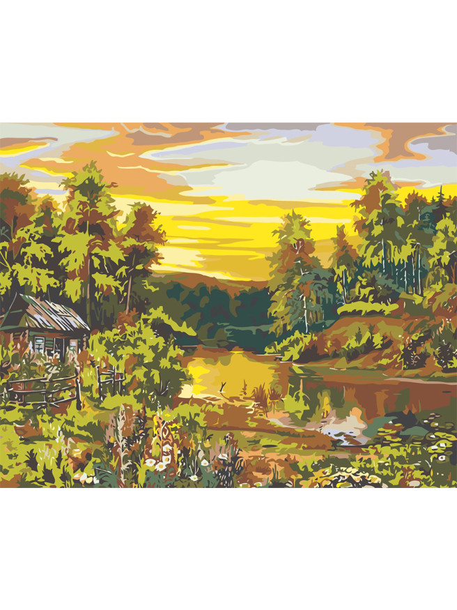 Картина по номерам &amp;quot;Природа в лесу&amp;quot;