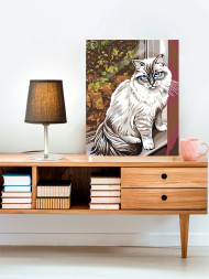 Raqamlar bo&#039;yicha rasm &quot;Uy mushuki&quot;