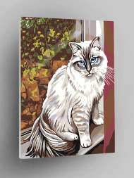 Raqamlar bo&#039;yicha rasm &quot;Uy mushuki&quot;