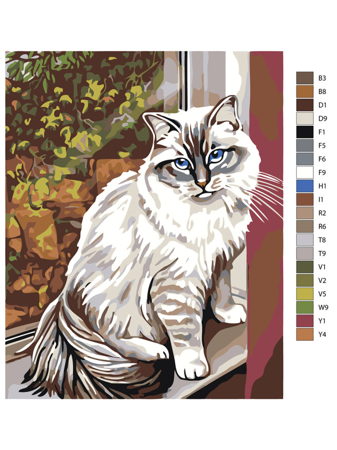 Raqamlar bo&amp;#039;yicha rasm &amp;quot;Uy mushuki&amp;quot;