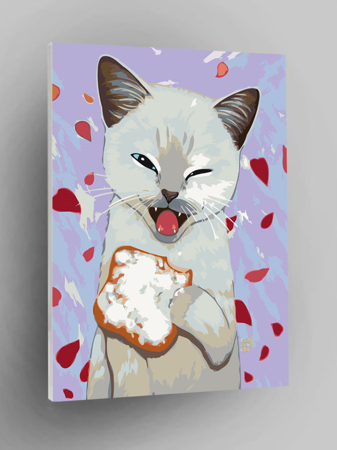 Raqamlar bo&amp;#039;yicha rasm &amp;quot;Sendvich bilan mushuk&amp;quot;