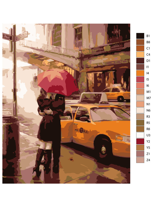 Картина по номерам &amp;quot;Пара влюблённых&amp;quot;