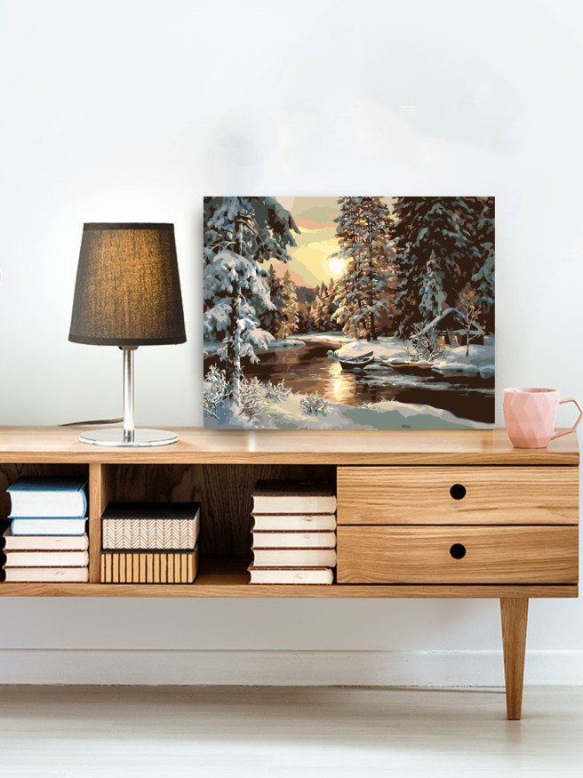 Raqamlar bo&amp;#039;yicha rasm &amp;quot;O&amp;#039;rmon ichidagi uycha&amp;quot;