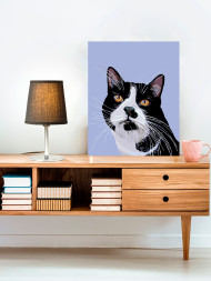 Raqamlar bo&#039;yicha rasm &quot;Mushuk rasmi&quot;