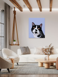 Raqamlar bo&#039;yicha rasm &quot;Mushuk rasmi&quot;