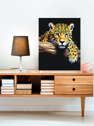 Raqamlar bo&#039;yicha rasm &quot;Chiroyli leopard&quot;