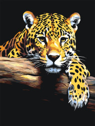 Raqamlar bo&#039;yicha rasm &quot;Chiroyli leopard&quot;