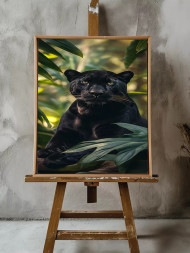 Holstga bosilgan poster &quot;Junglardagi qora pantera&quot;