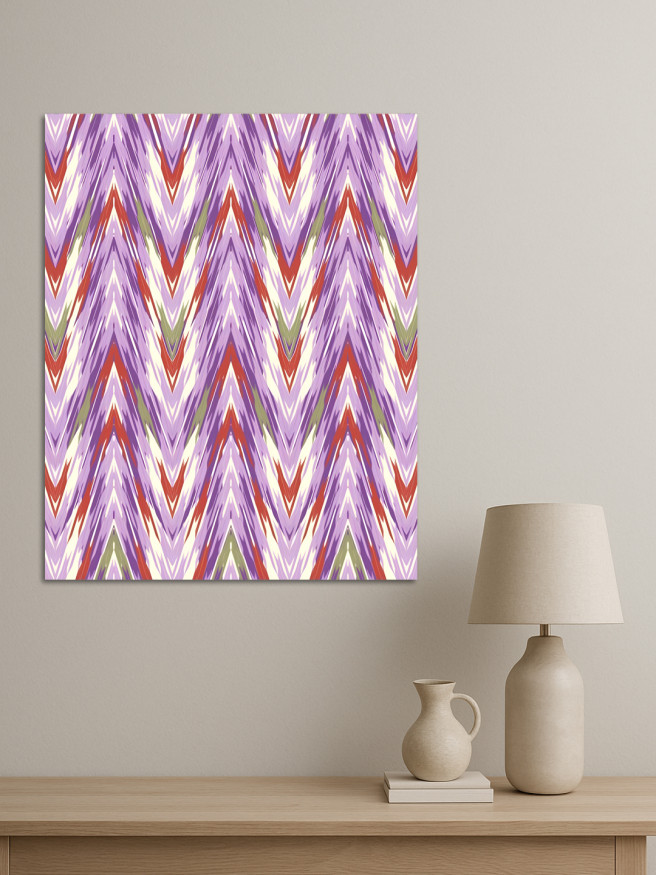 Holstga bosilgan poster &amp;quot;Sharqning binafsha chiziqlari&amp;quot;