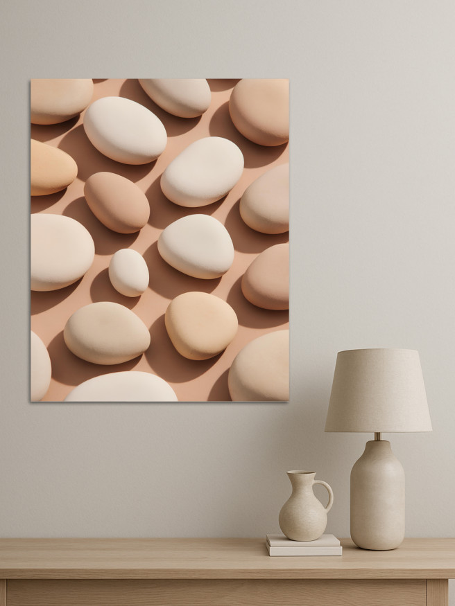 Постер на холсте &amp;quot;Гладкие камни&amp;quot;