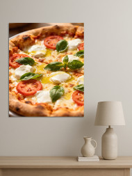 Holstga bosilgan poster &quot;Italiya pitsasi Margarita&quot;