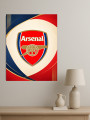 Holstga bosilgan poster &amp;quot;Arsenal logotipi&amp;quot;