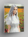 Картина по номерам &amp;quot;Красотка в поле&amp;quot;