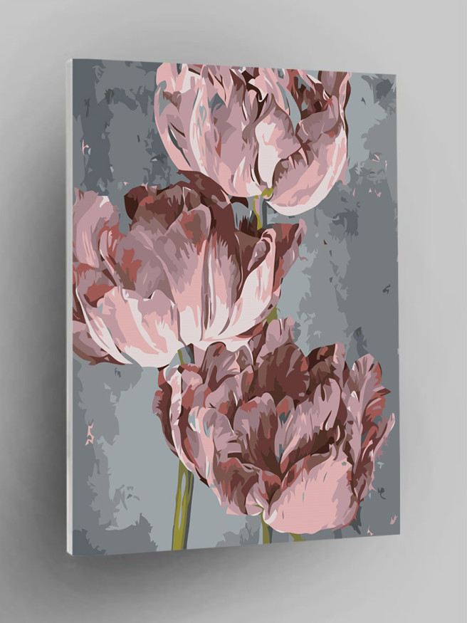 Raqamlar bo&amp;#039;yicha rasm &amp;quot;Pushti gullar&amp;quot;