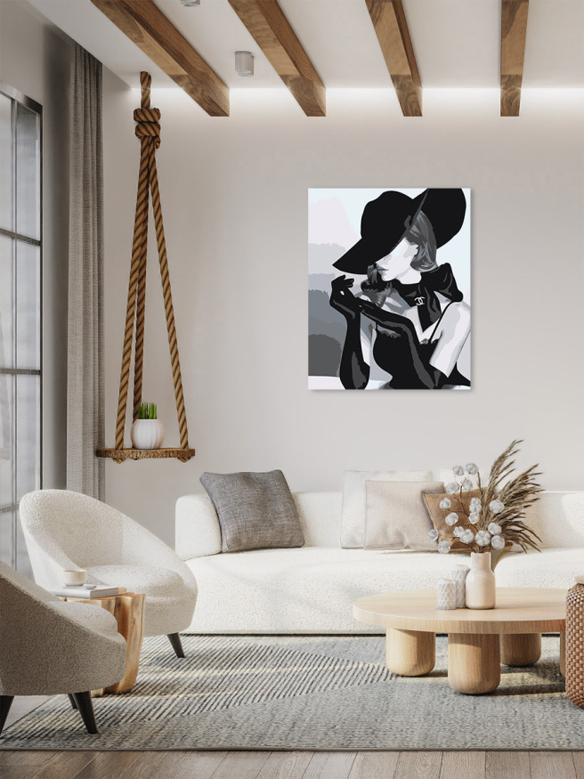 Raqamlar bo&amp;#039;yicha rasm &amp;quot;Elegant qiz&amp;quot;