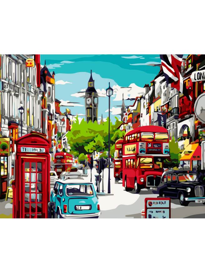 Картина по номерам &amp;quot;Лондонские улицы&amp;quot;