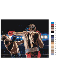 Raqamlar bo&#039;yicha rasm &quot;Nokaut&quot;