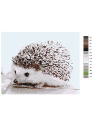 Raqamlar bo&#039;yicha rasm &quot;Yoqimli kirpi&quot;