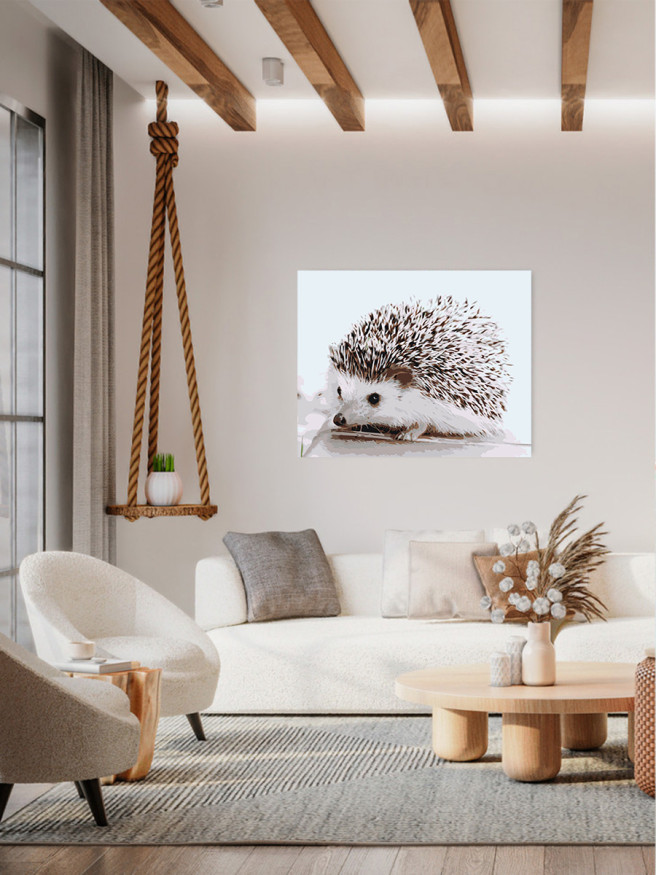 Raqamlar bo&amp;#039;yicha rasm &amp;quot;Yoqimli kirpi&amp;quot;