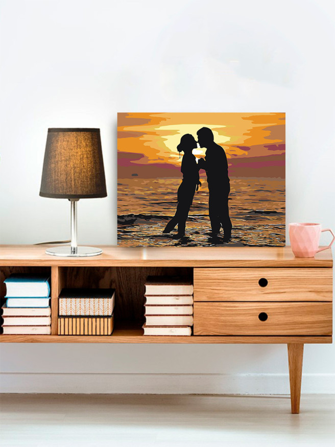 Raqamlar bo&amp;#039;yicha rasm &amp;quot;Quyosh botganda o&amp;#039;pish&amp;quot;