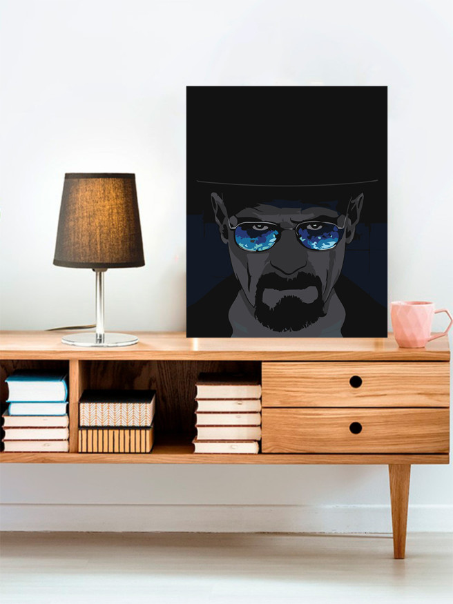 Картина по номерам &amp;quot;Грозный мужчина в очках&amp;quot;